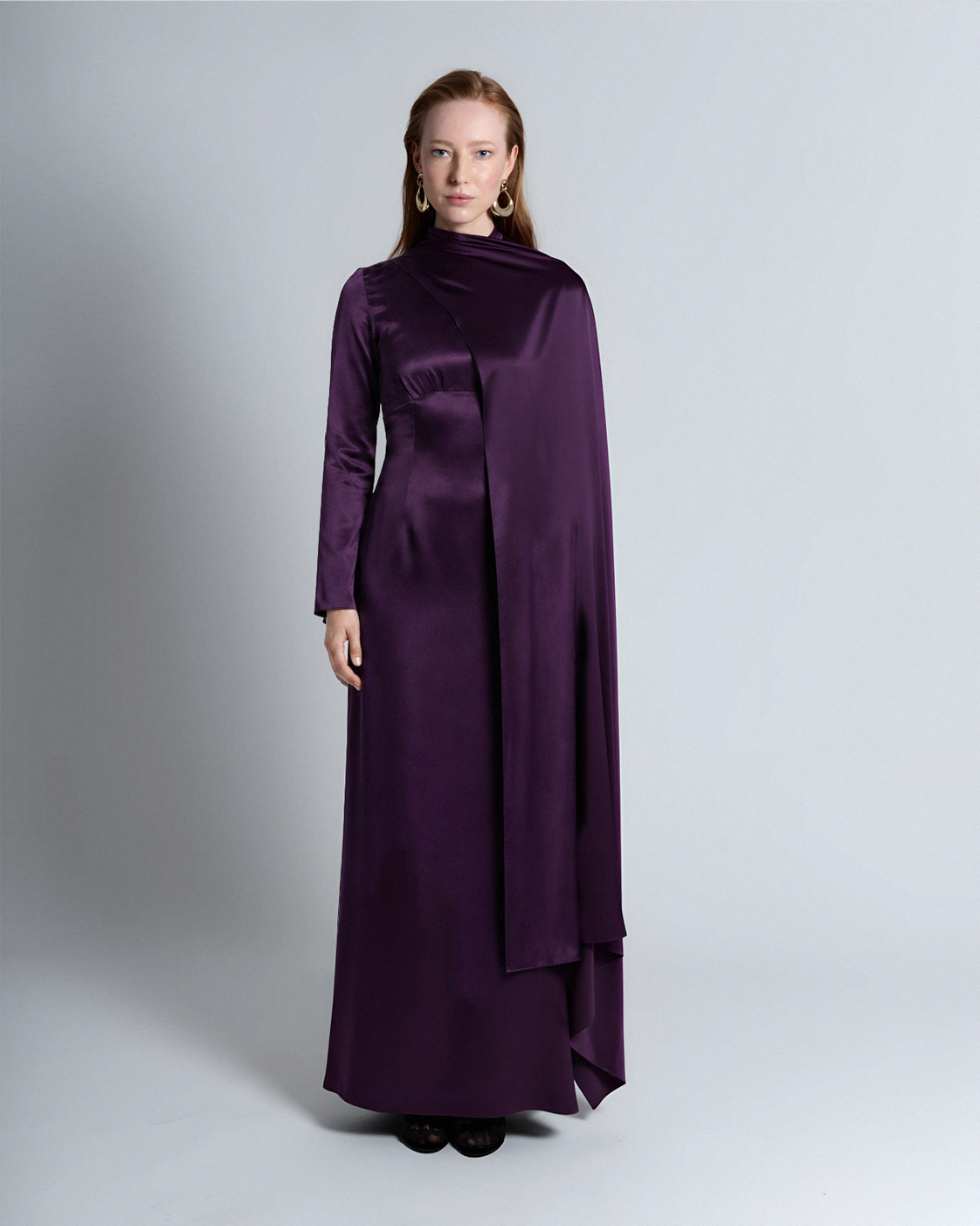 Modest Silk Maxi Dress | Kimesca Modest Silk Maxi Dress | Kimesca